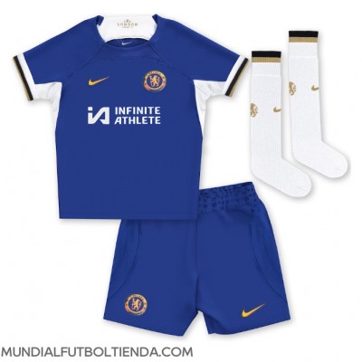 Camiseta Chelsea Thiago Silva #6 Primera Equipación Replica 2023-24 para niños mangas cortas (+ Pantalones cortos)